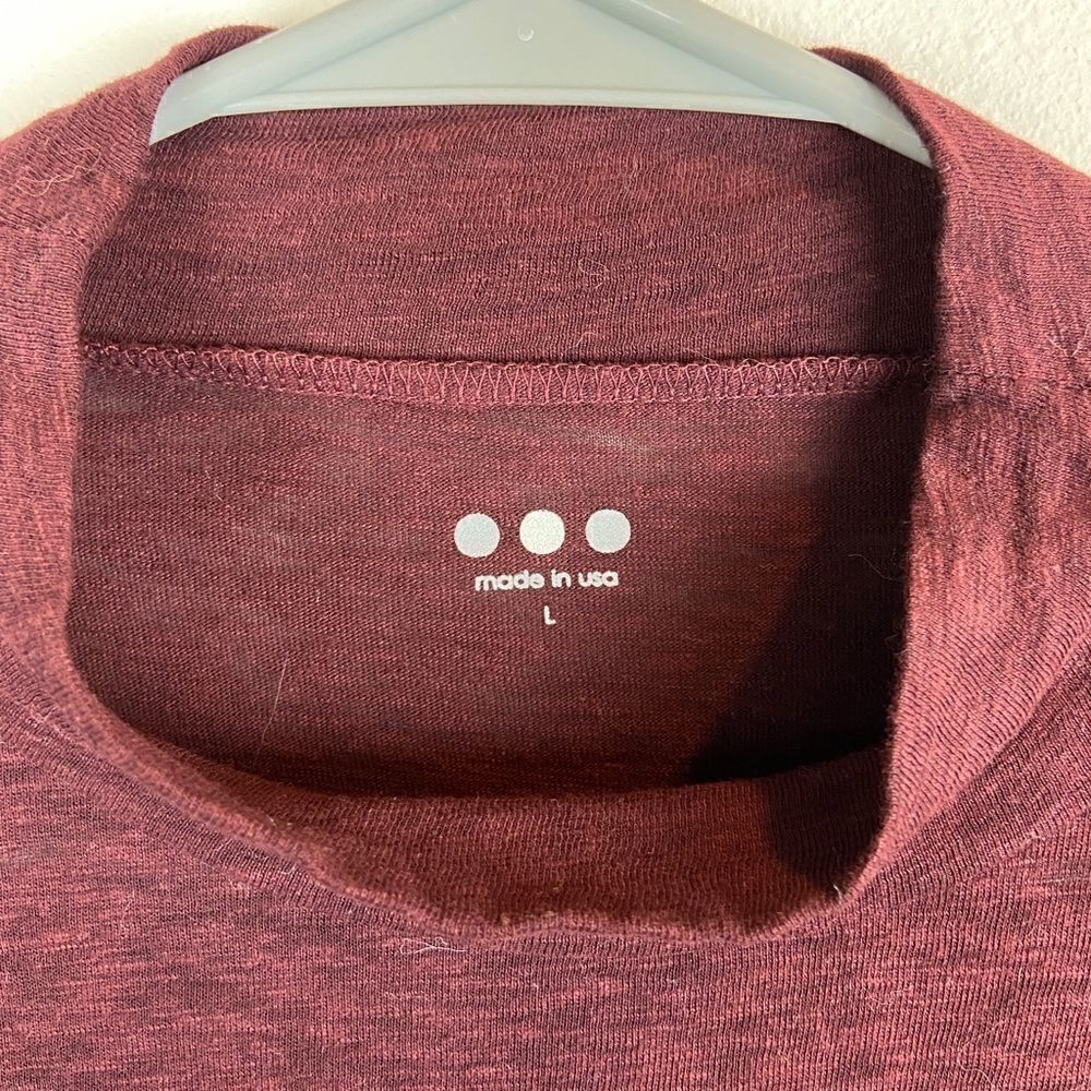 Three Dots Tie-Front Mock Neck - Picture 7 of 7